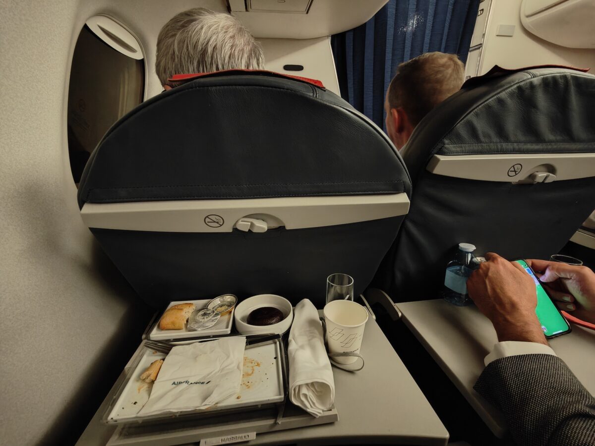 Pas le temps de roter dans un moyen courrier